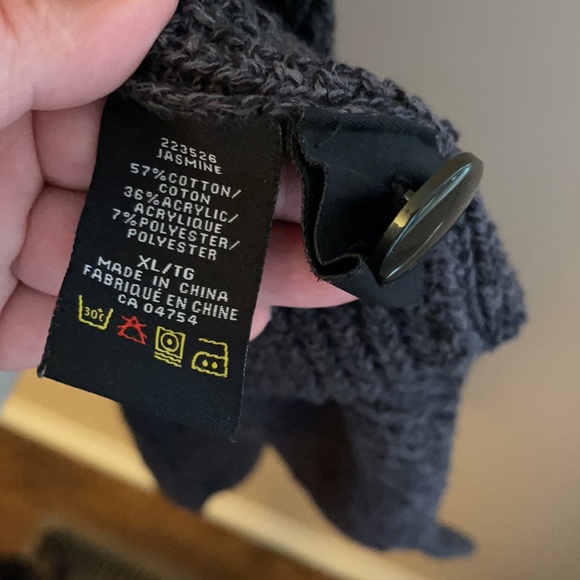 Unlisted Kenneth Cole dark gray Cardigan XL - Picture 11 of 13